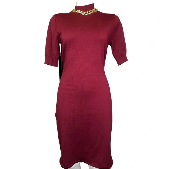 dkny knit dress Rib Knit Midi Polo Dress | Bodycon